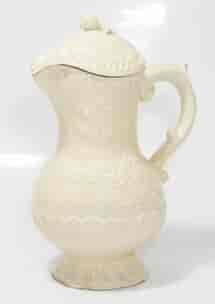French creamware (Pont-aux-Choux) covered jug , C. 1760 -0