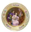 Sevres plate with well painted historical scene, dated 1901 -0