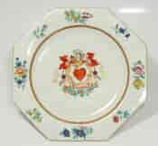 English armorial plate, ‘SPERO’ motto, attributed to Wolfe & Co, C.1805 -598