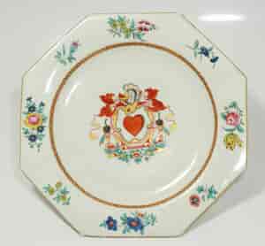 English armorial plate, ‘SPERO’ motto, attributed to Wolfe & Co, C.1805 -598