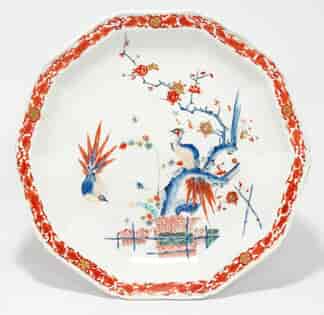 Chelsea Kakiemon pheonix & hedge plate, C. 1752-4 -0
