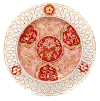 Chinese export pierced plate, C. 1750 -0