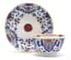 Chinese export Imari style teabowl & saucer, C. 1740 -0