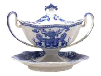 Rare Riley tureen from the Drapers Guild, C. 1820 -0