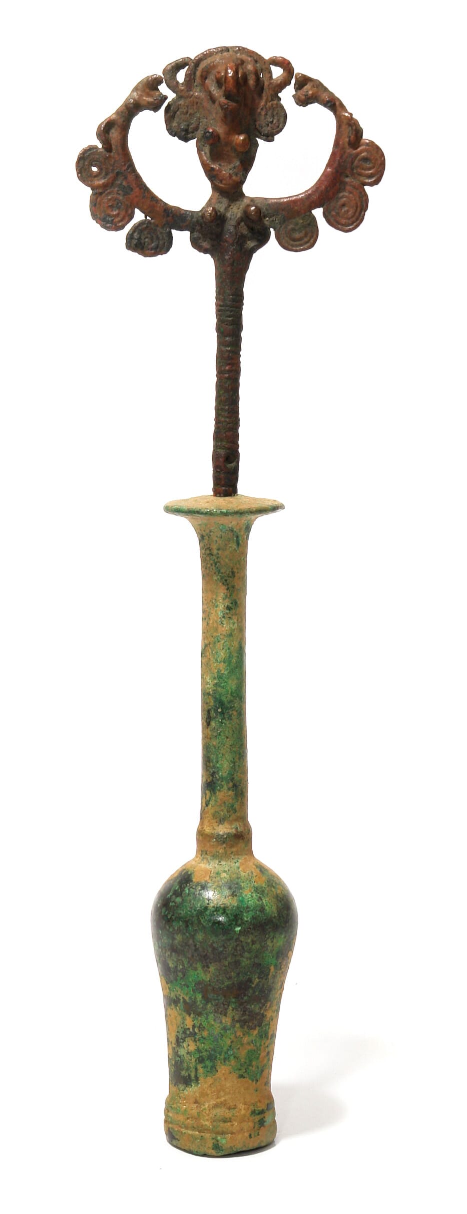 Luristan bronze master-of-the-animals figure, 8th century BC -0
