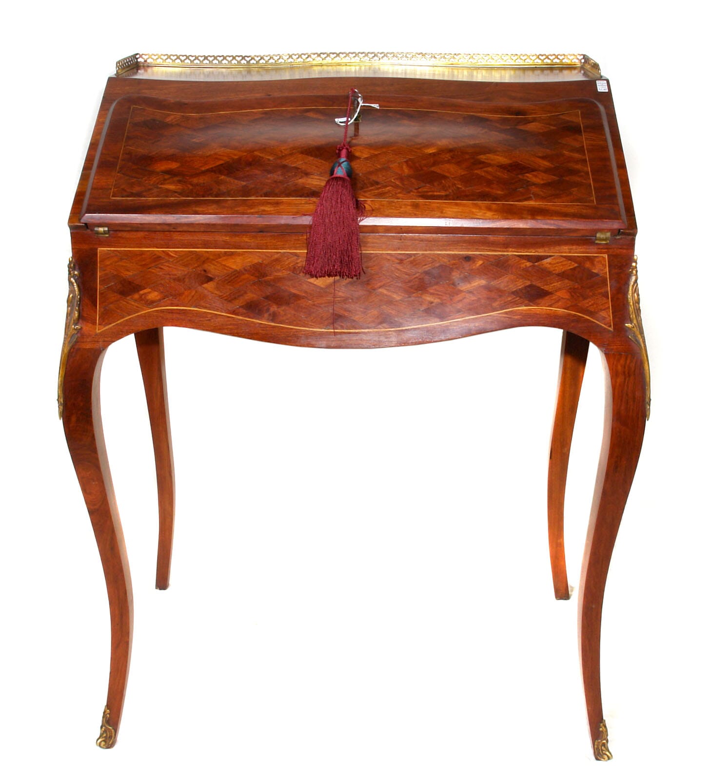 Fine French desk of small size, Kingwood with ormolu mounts, c.1890 -0