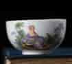 Meissen teabowl & saucer, Watteauesque scenes, c. 1770 -12939