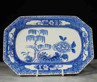 Bow Willow Porcelain Platter 1765
