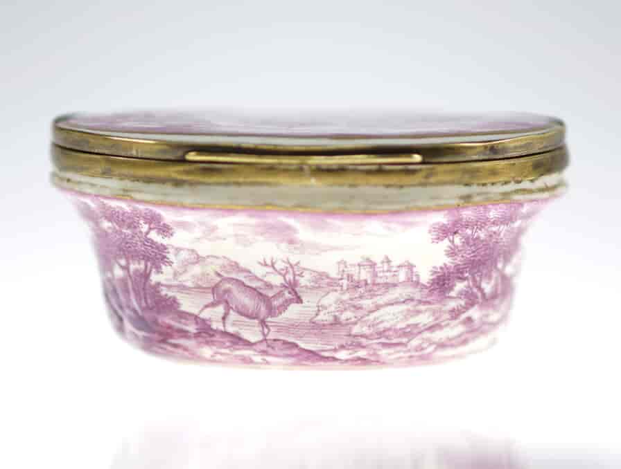 Doccia snuff box with deer in landscapes, c.1740 -955
