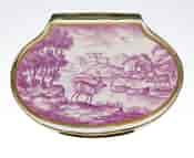 Doccia snuff box with deer in landscapes, c.1740 -954