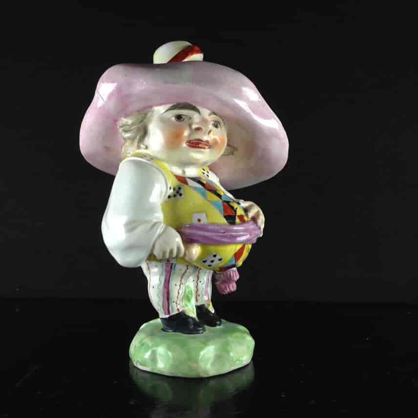 Derby Mansion House Dwarf, playing cards coat, c. 1800 -0