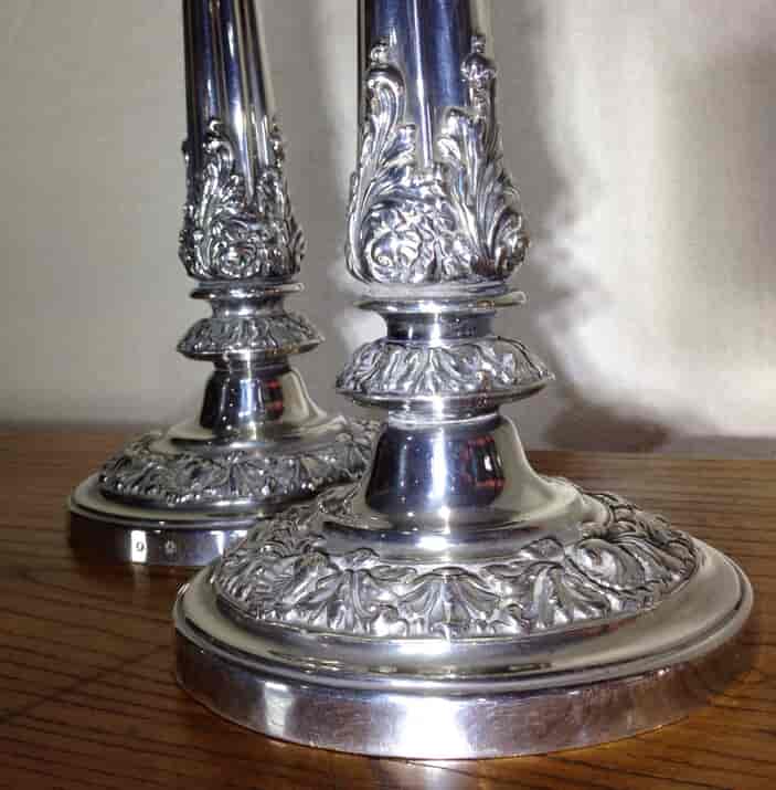 Pair of Old Sheffield Plate candle sticks, Matthew Boulton c.1816-6587