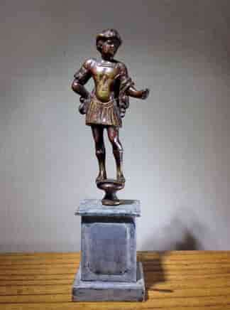Italian bronze figure of a Roman general, 16th-17th century -0