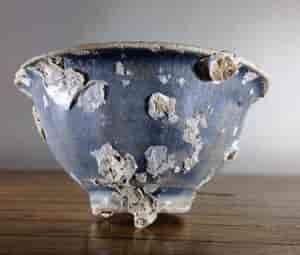 Hoi An Shipwreck: Vietnamese deep blue glaze wine cup, C. 1480 -0