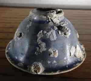 Hoi An Shipwreck: Vietnamese deep blue glaze wine cup, C. 1480 -6705