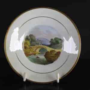 English trio, painted landscapes pattern 346, c.1820 -1852
