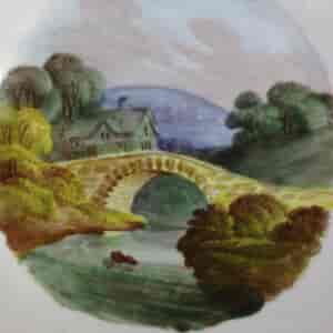English trio, painted landscapes pattern 346, c.1820 -1853