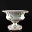 English bone china urn, flower dec, c.1835 -1869