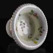 English bone china urn, flower dec, c.1835 -1872