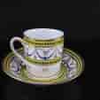 Nast coffee cup & saucer, classical, c.1785 -0