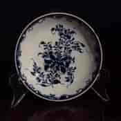 Lowestoft teabowl & saucer, after Worcester's Mansfield, c.1765 -654