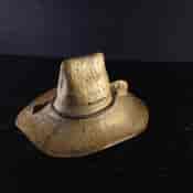 Swiss carved wooden 'Hat' Ink Well, c.1880.-2293