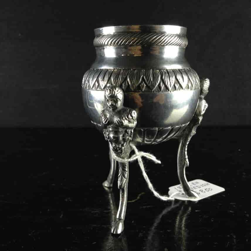 Swedish silver tripod vase, 18th century-2322