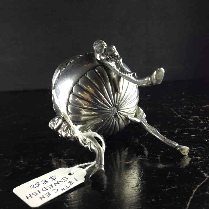 Swedish silver tripod vase, 18th century-2331