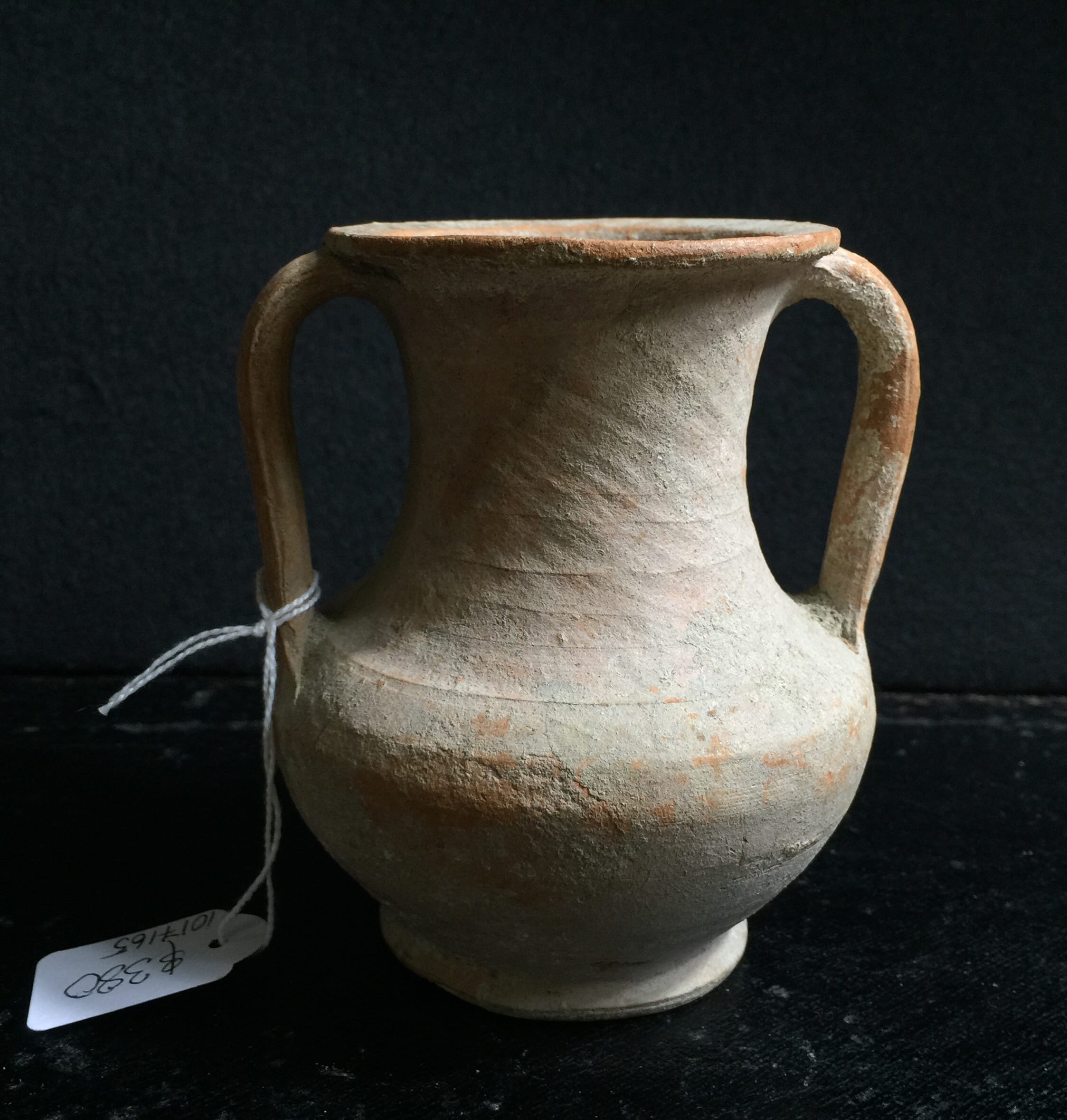 Roman twin handled vessel, 3rd-5th century AD -0