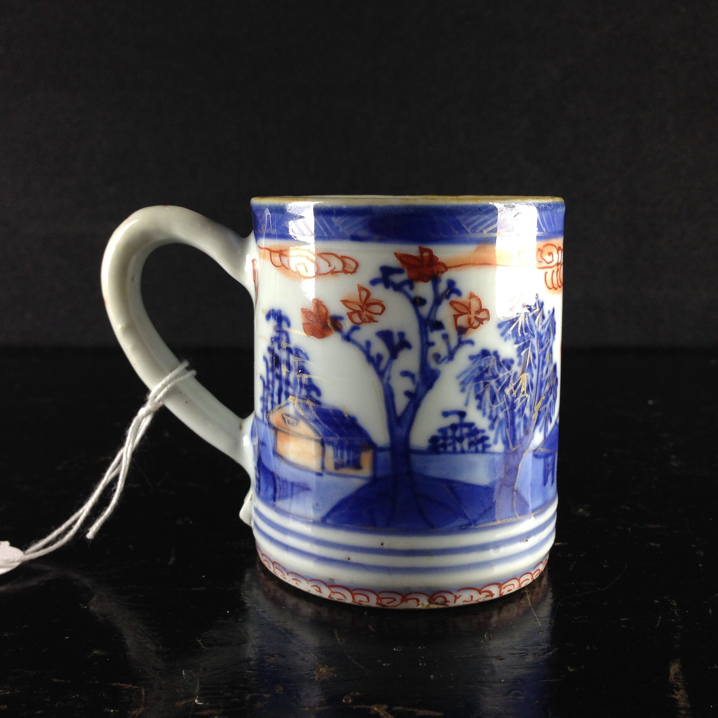 Chinese export coffee can, Imari colours, c.1730 -0