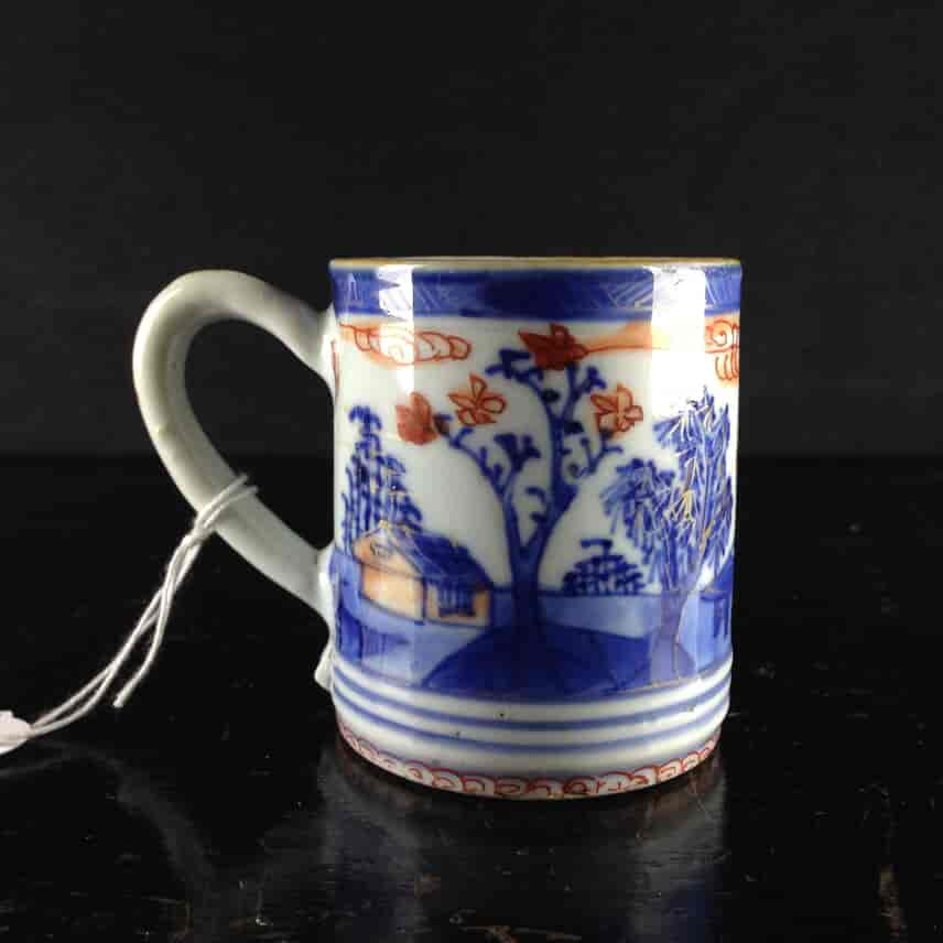 Chinese export coffee can, Imari colours, c.1730 -0