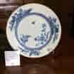 Chinese Export blue & white plate, European scene borders, c.1740 -695