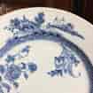 Chinese Export blue & white plate, European scene borders, c.1740 -696
