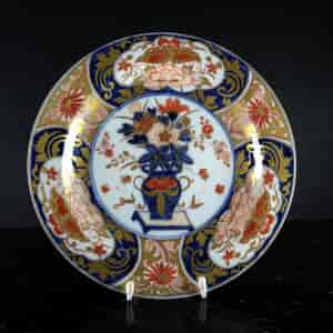 Meissen Imari plate, vase pattern, C. 1740 -0