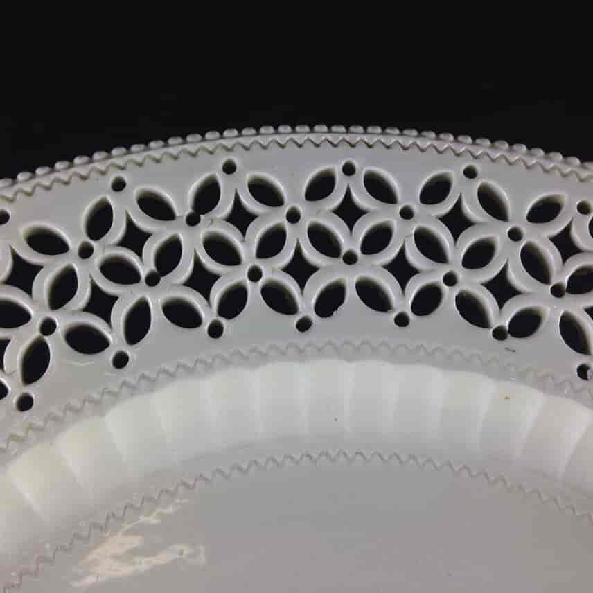 Creamware plate with pierced border, circa 1780-2694