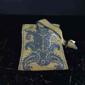Victorian metal beadwork purse, c.1840 -2730