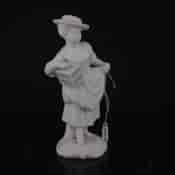 Minton figure of a girl with cage, ex- Minton Museum, 1853 -2889
