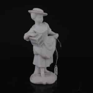 Minton figure of a girl with cage, ex- Minton Museum, 1853 -2889