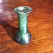 Roman glass flask, sea green, 4th-5th century AD -749