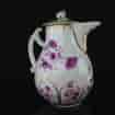 Meissen jug & cover, purple flower decoration, c.1750 & later -3142