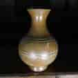 Chinese Hu vase with amber glaze, 25 AD - 221 AD -0