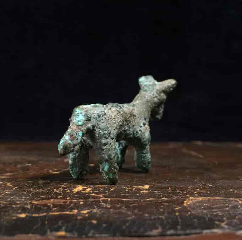Ancient Persian bronze bull, Luristan, 8th century BC -16177