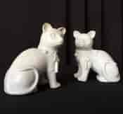 Chinese blanc-de-chine cats, 19th century -18112