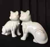 Chinese blanc-de-chine cats, 19th century -18120