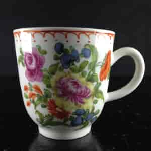 Bow coffee cup, flower painting, C. 1765 -3444