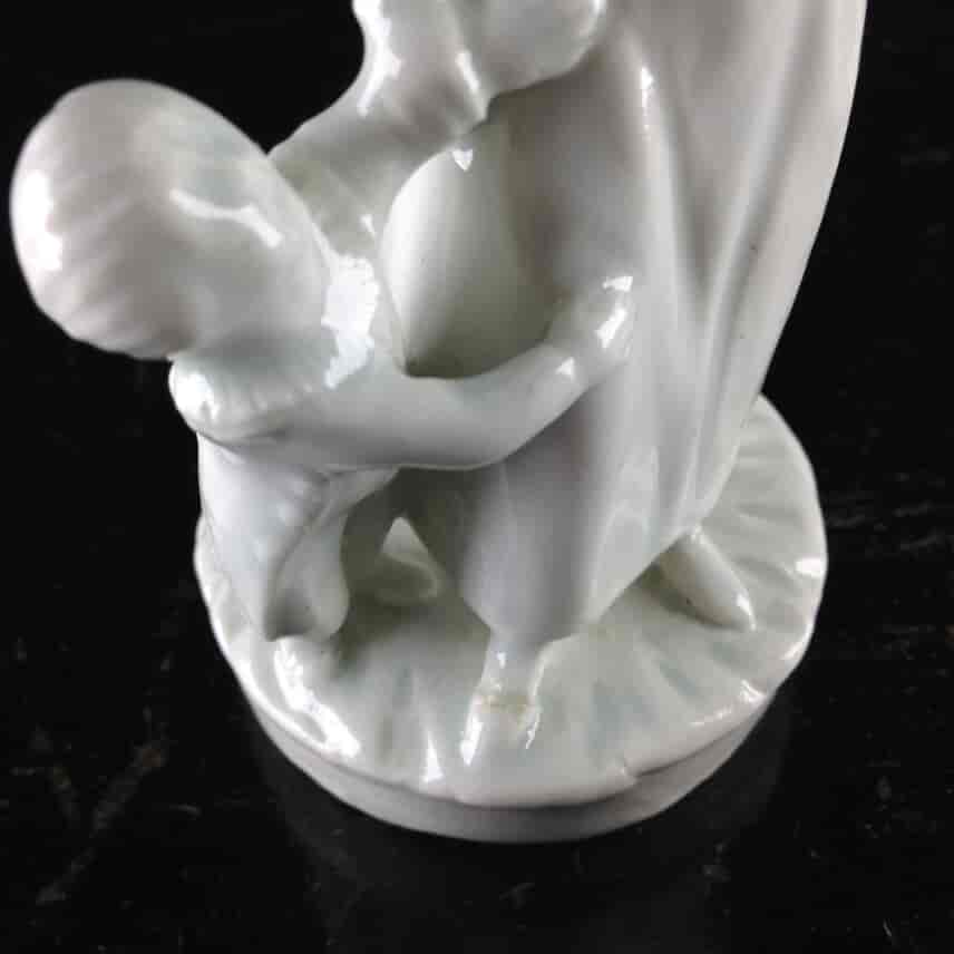 Italian porcelain figure, lady & child, probably Naples, c.1780 -3578