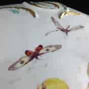 Derby dish with apple & bugs, C. 1765 -3753