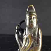 Japanese bronze sage on horse, Meiji period -3962
