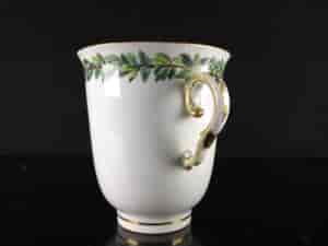 Vienna coffee cup & saucer, profile silhouette, c.1790 -1008