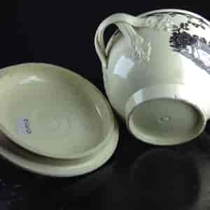 Creamware sucrier, bird prints, prob. Melbourne c. 1770 -4530